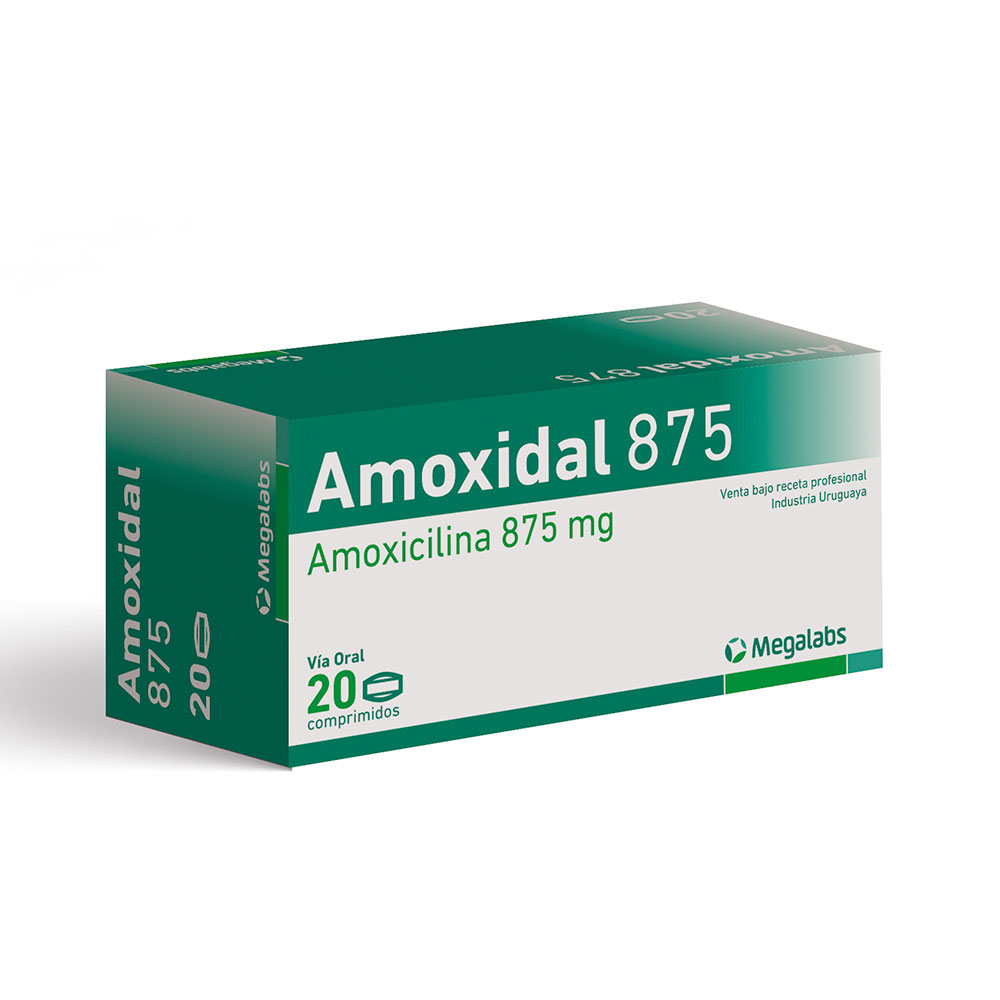 AMOXIDAL 875 mg. x 20 comprimidos