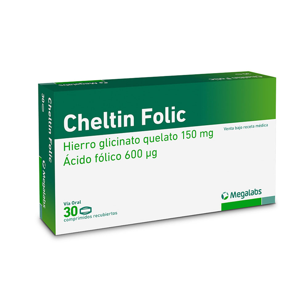 CHELTIN FOLIC 150 mg + 600 mcg x 30 comprimidos