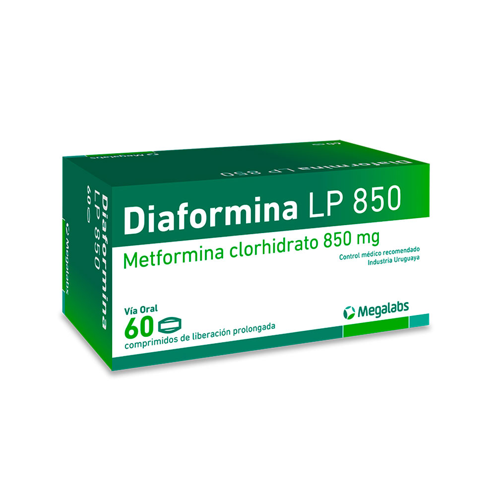DIAFORMINA  LP 850 mg. x 60 comprimidos