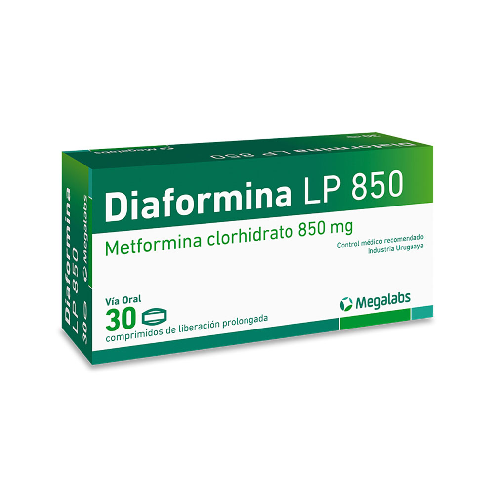 DIAFORMINA  LP 850 mg. x 30 comprimidos